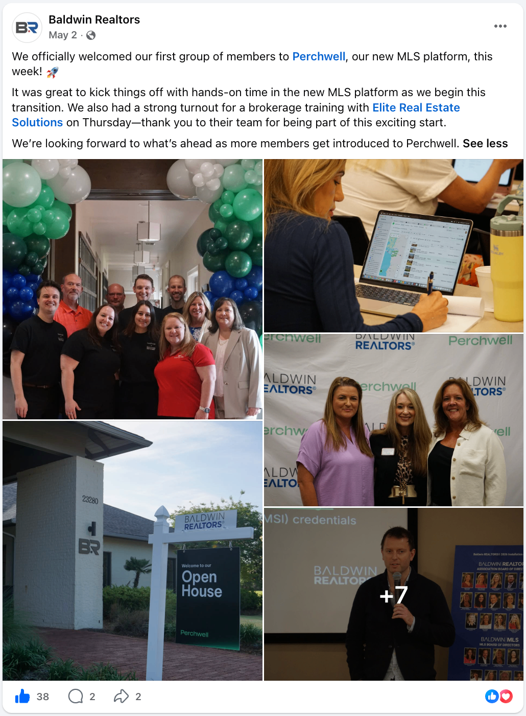 Baldwin REALTORS® — first on-site trainings welcome agents to Perchwell