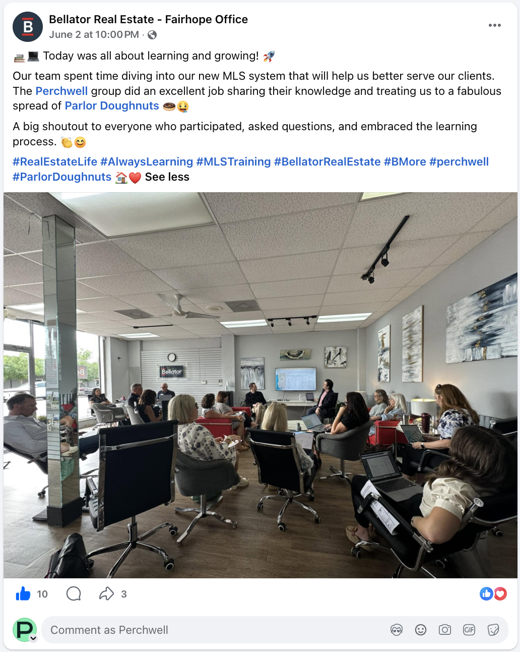 Bellator Real Estate Fairhope — office training